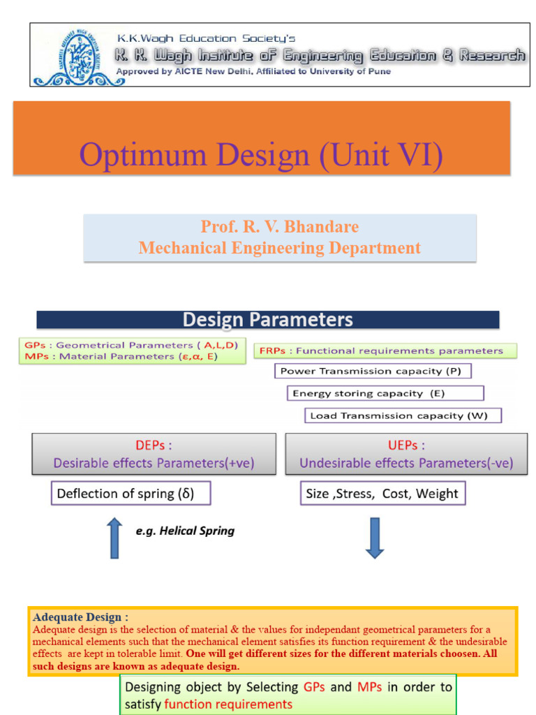 Optimum Design | PDF | Strength Of Materials | Stress (Mechanics)