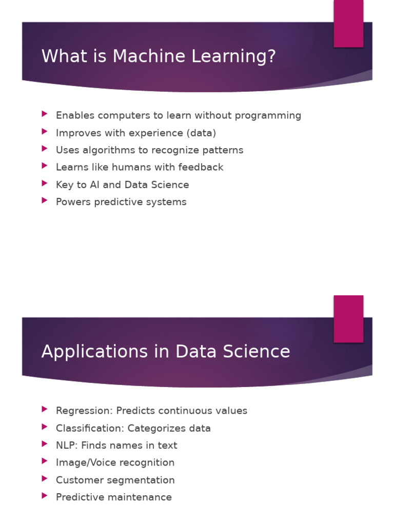 Machine Learning Applications and Techniques | PDF | Machine Learning ...