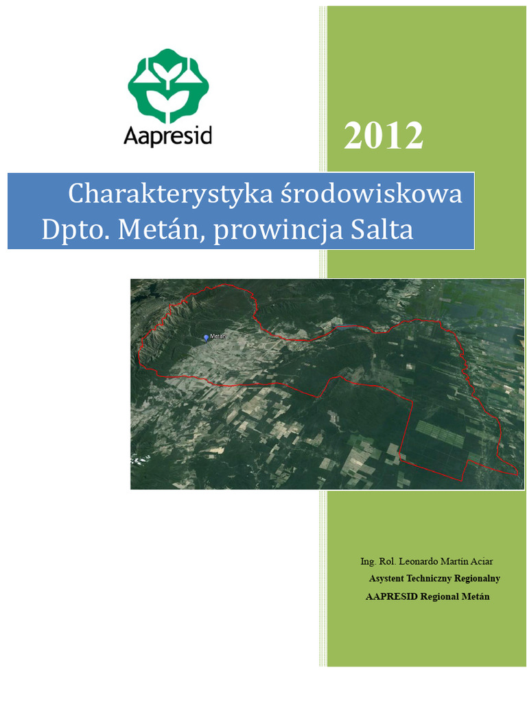 Charakterystyka Agrośrodowiskowa METAN | PDF