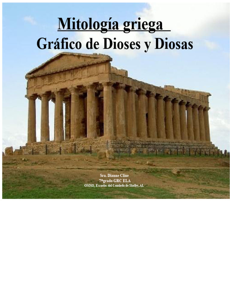 Dioses y Diosas de la Mitología Griega | PDF | Zeus | Perséfone