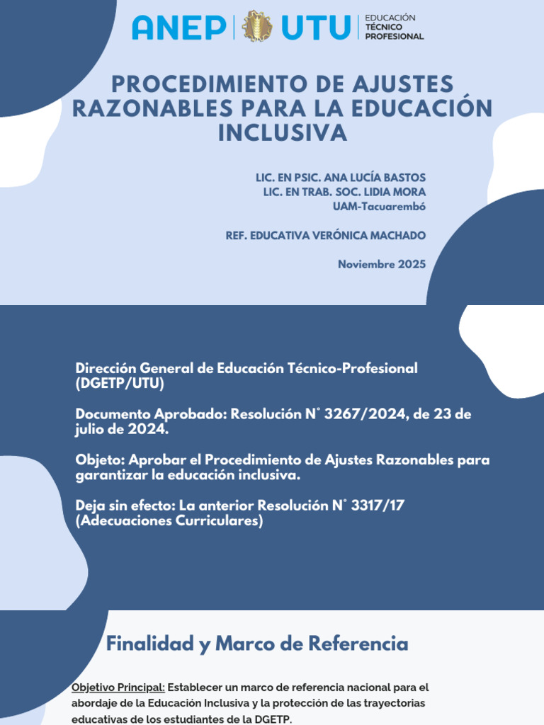 Ajustes Razonables para Educación Inclusiva | PDF | Evaluación | Plan ...
