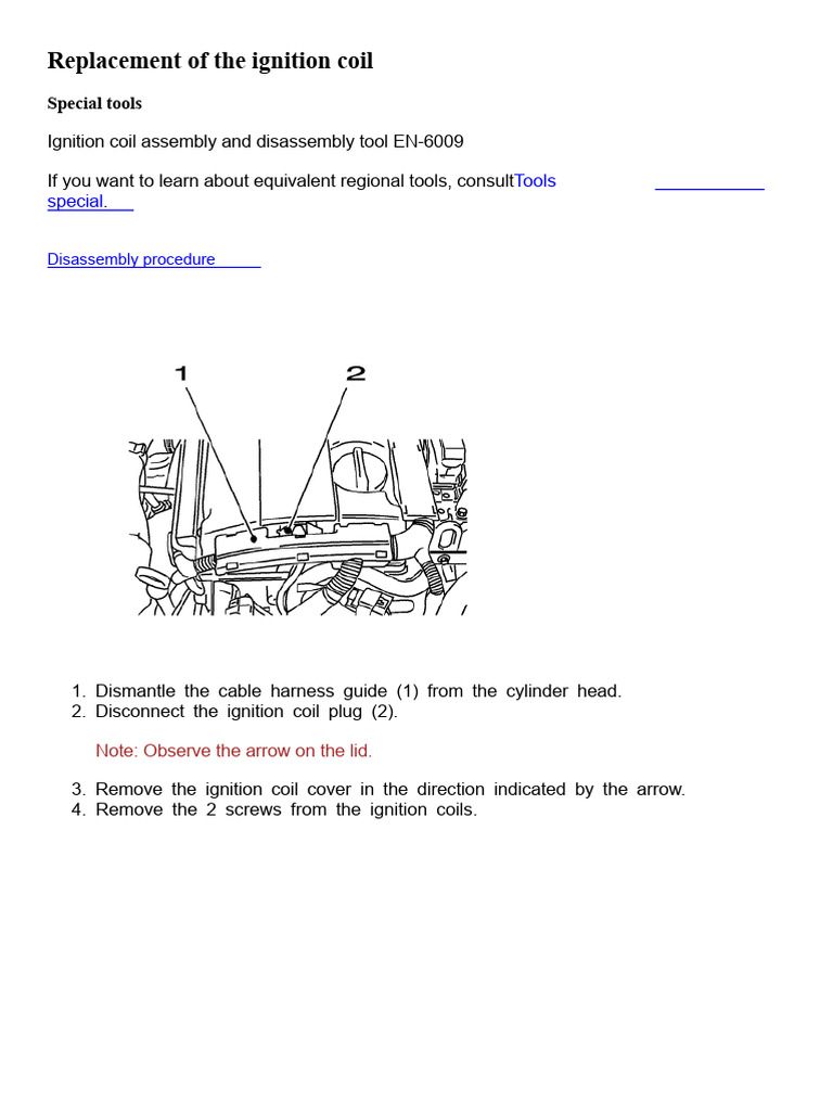 Ignition Coil Replacement Guide | PDF