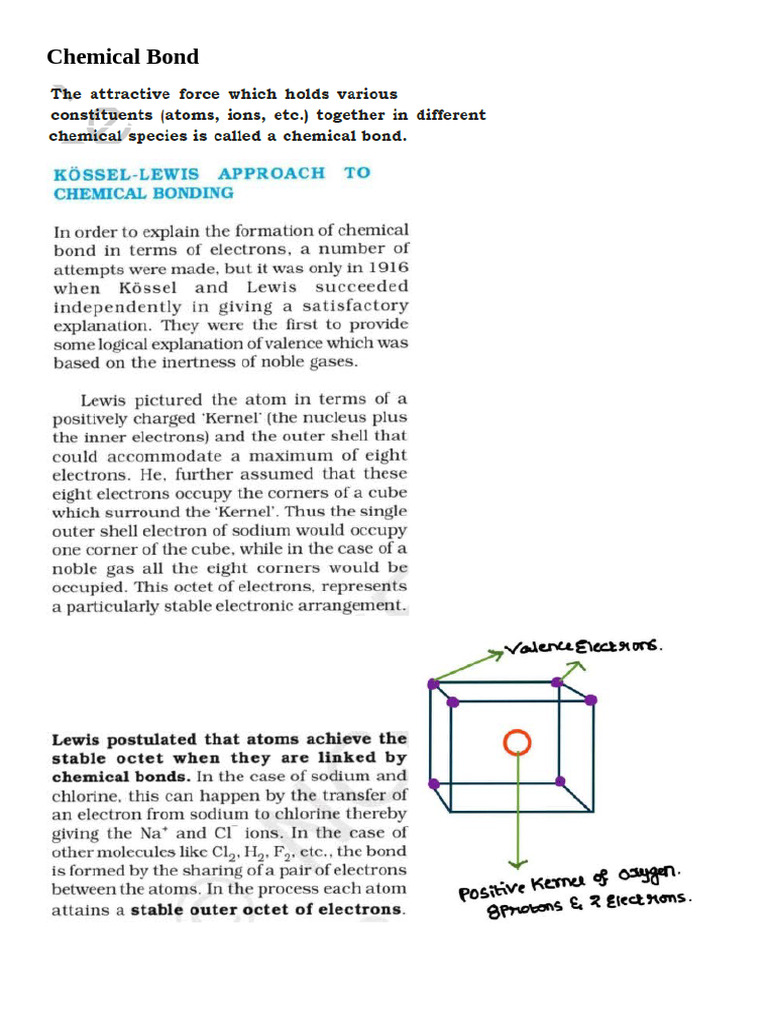 Chemical Bond (1) | PDF