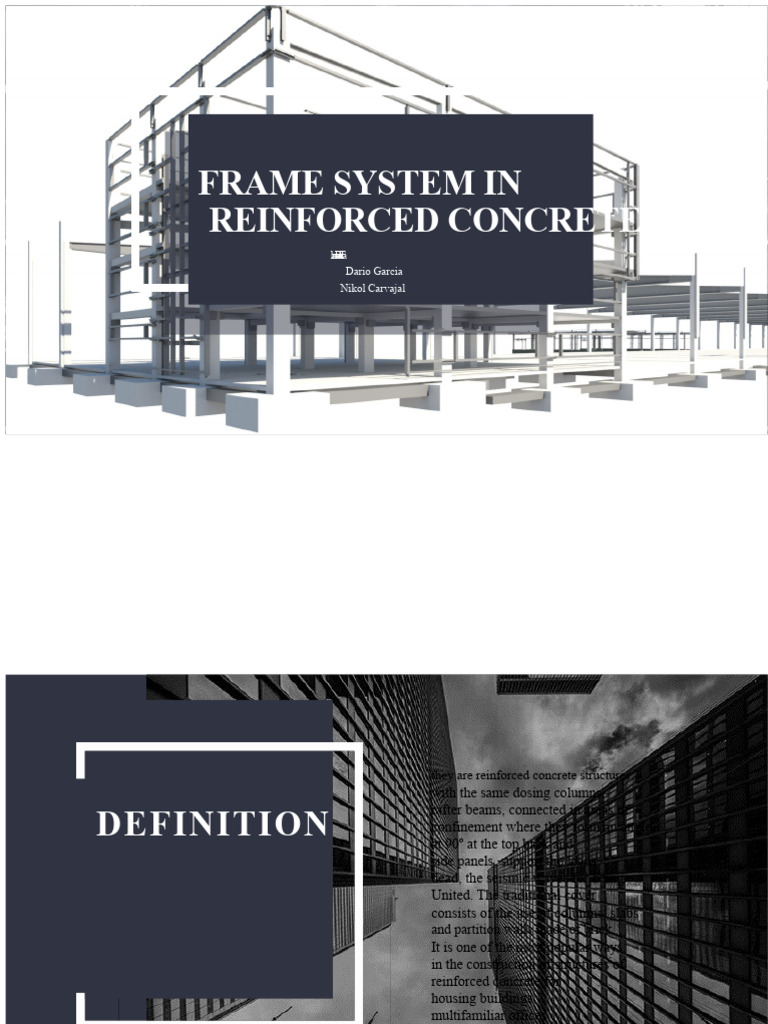Reinforced Concrete Frame System Guide | PDF | Stiffness | Column