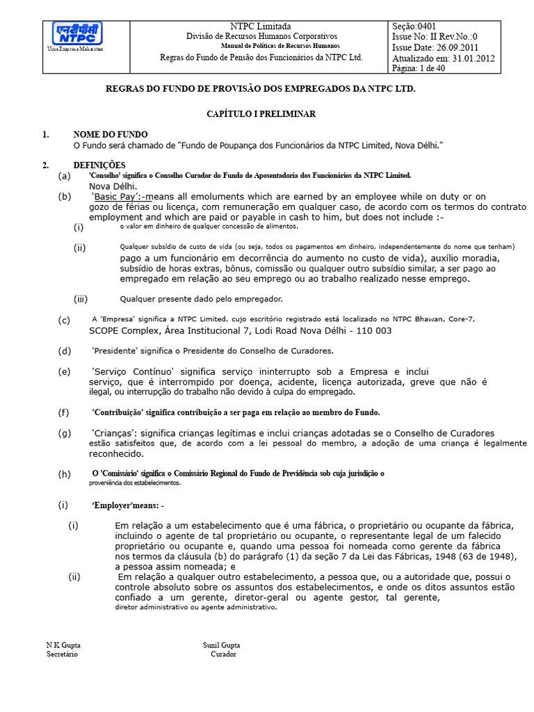 Regras PF 0401 | PDF | Custo de vida | Conselho de Segurança das Nações ...