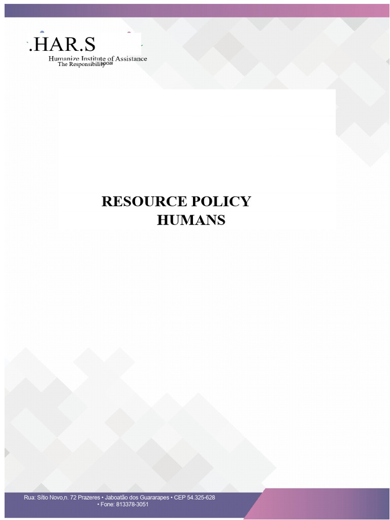 Human Resources Policy Overview | PDF | Recruitment | Occupational ...