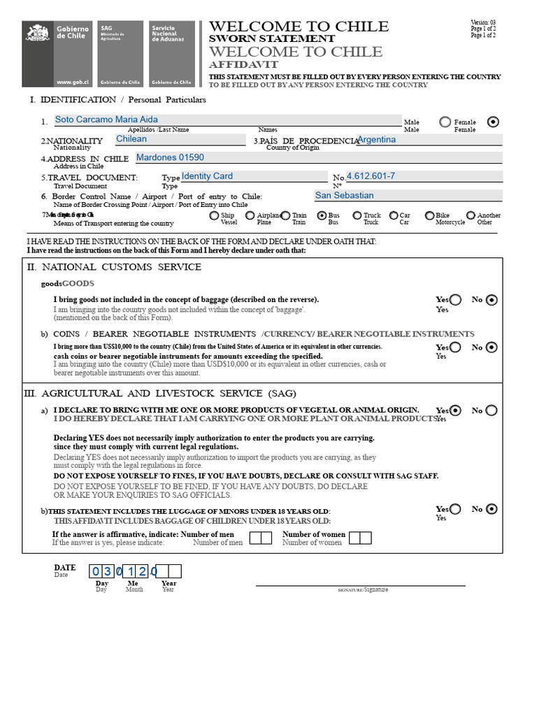 SAG Declaration Editable PDF | PDF | Plants | Flowers