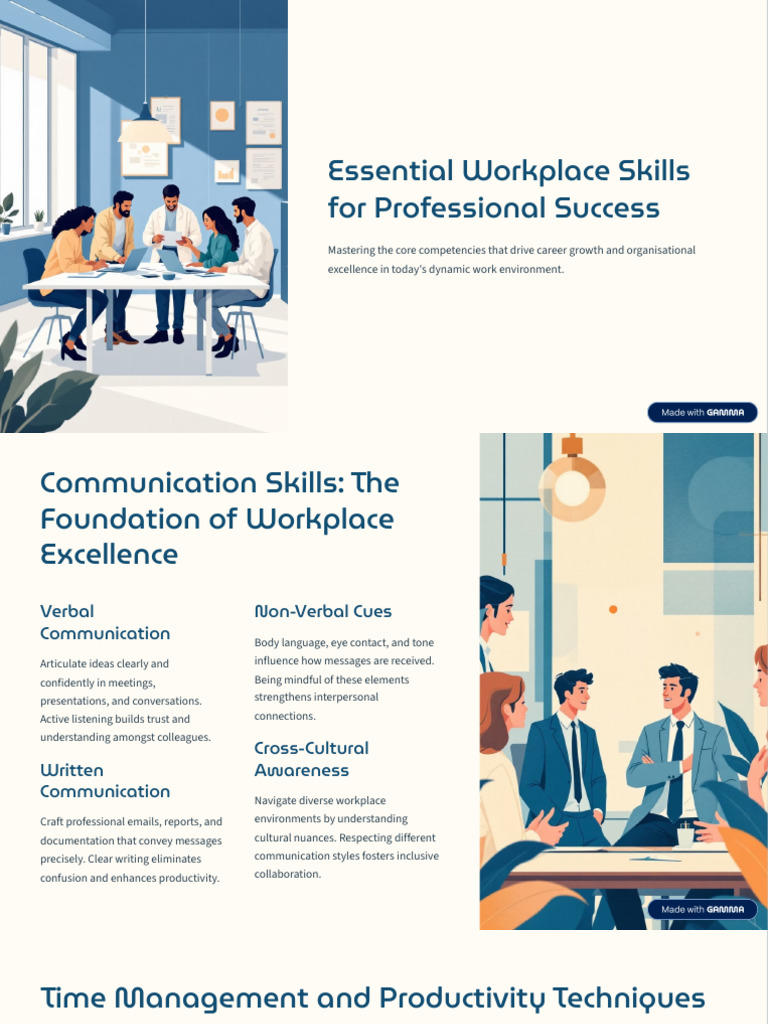 Essential Skills for Workplace Success | PDF | Communication | Leadership