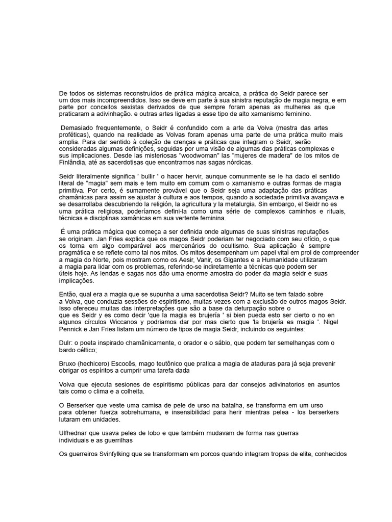 Entendendo a Magia Seidr e suas Práticas | PDF | Xamanismo | Necromancia