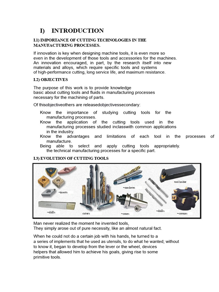 Cutting Tools and Fluids in Manufacturing | PDF | Machining ...