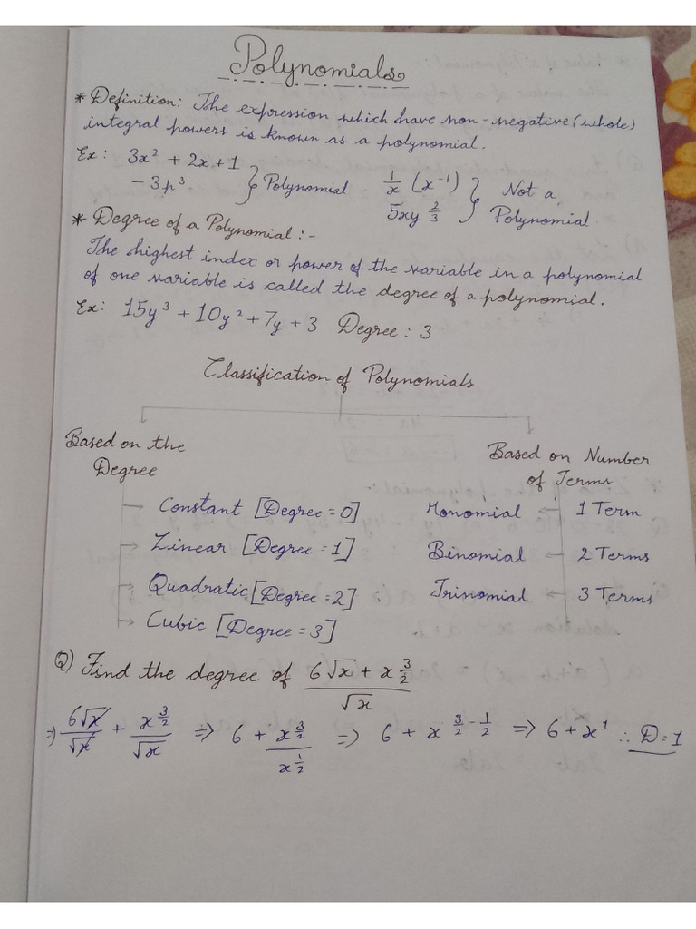 Maths Notes | PDF