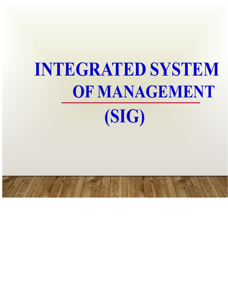 Integrated Management Systems Overview | PDF | Occupational Safety And ...