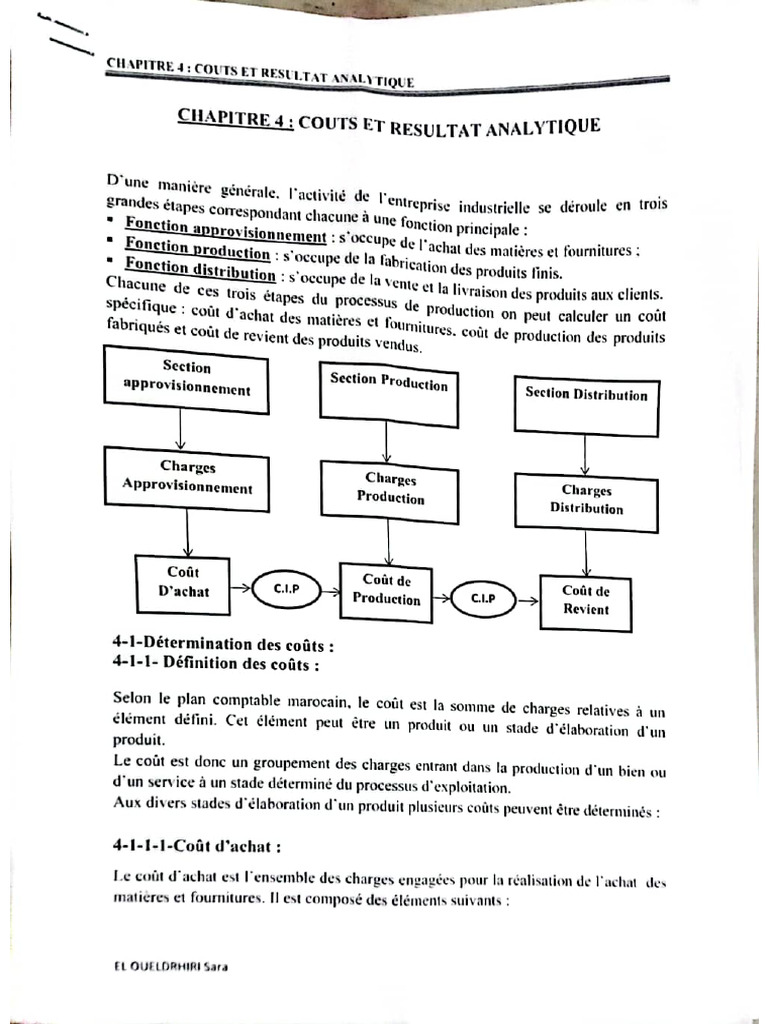 CHAP 4 Compta Analytique G-B | PDF
