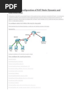 Step by Step Configuration of NAT Static Dynamic and PAT Over NAT