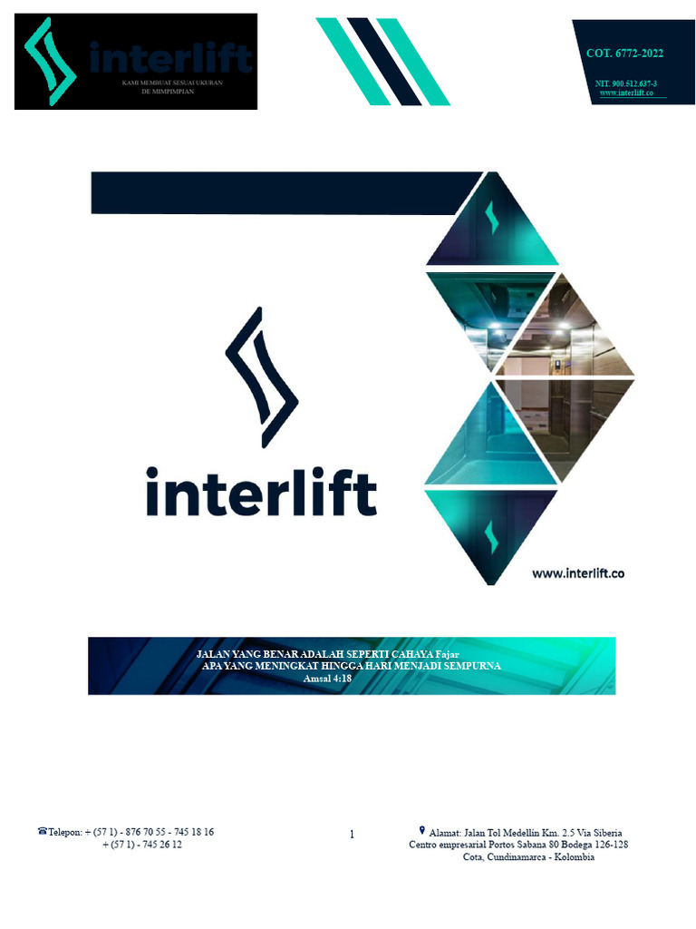 Proposal Instalasi Lift Kustom Interlift | PDF