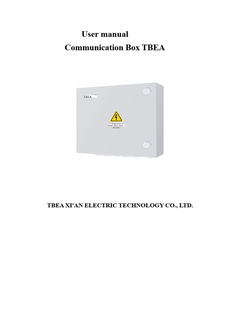 User Manual Communication Box TBEA - Portuguese | PDF | Computer ...