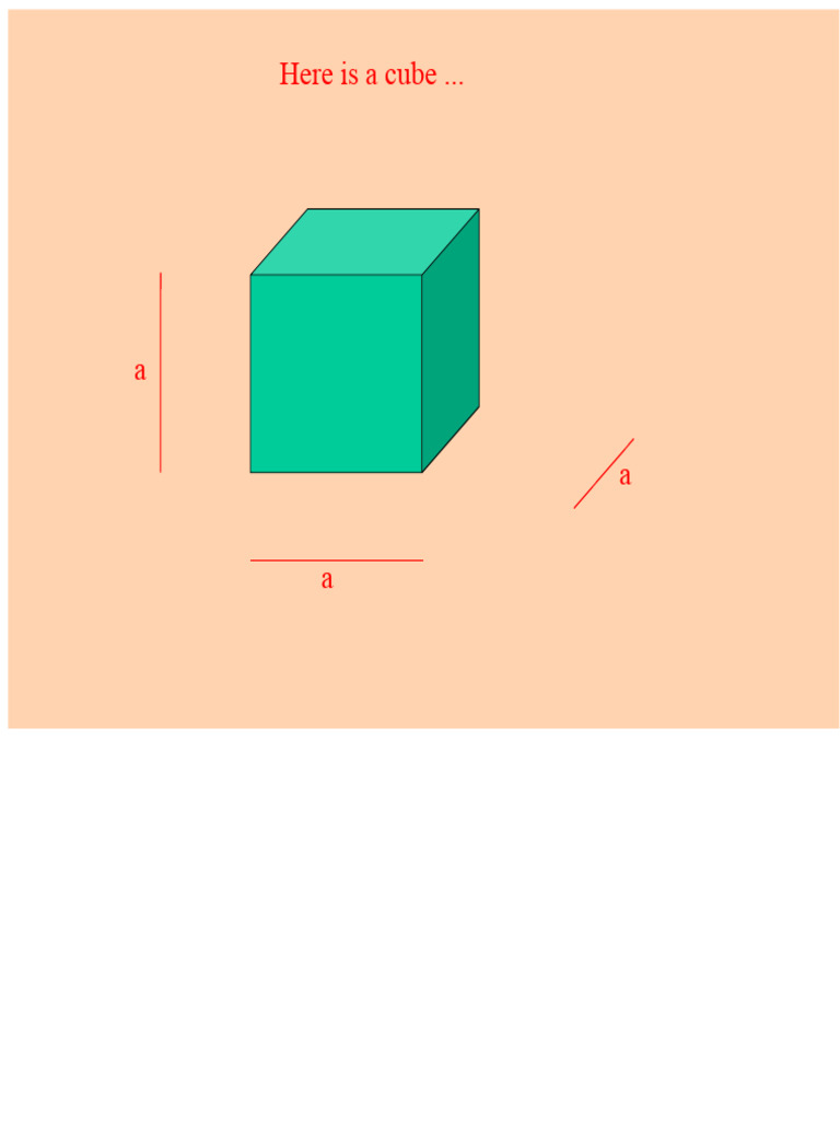 Understanding Cube Properties and Calculations | PDF