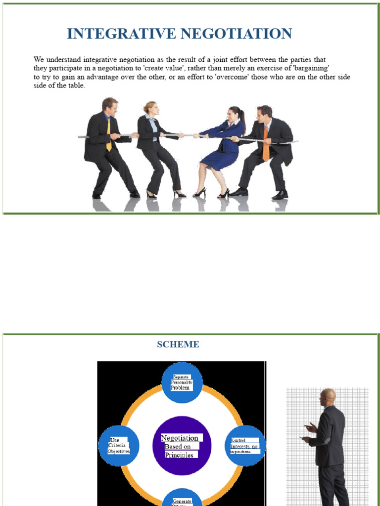 Integrative Negotiation SCRIBD | PDF | Negotiation | Human Communication