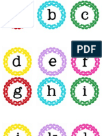 Circle Polka Dot Letters Lower Case