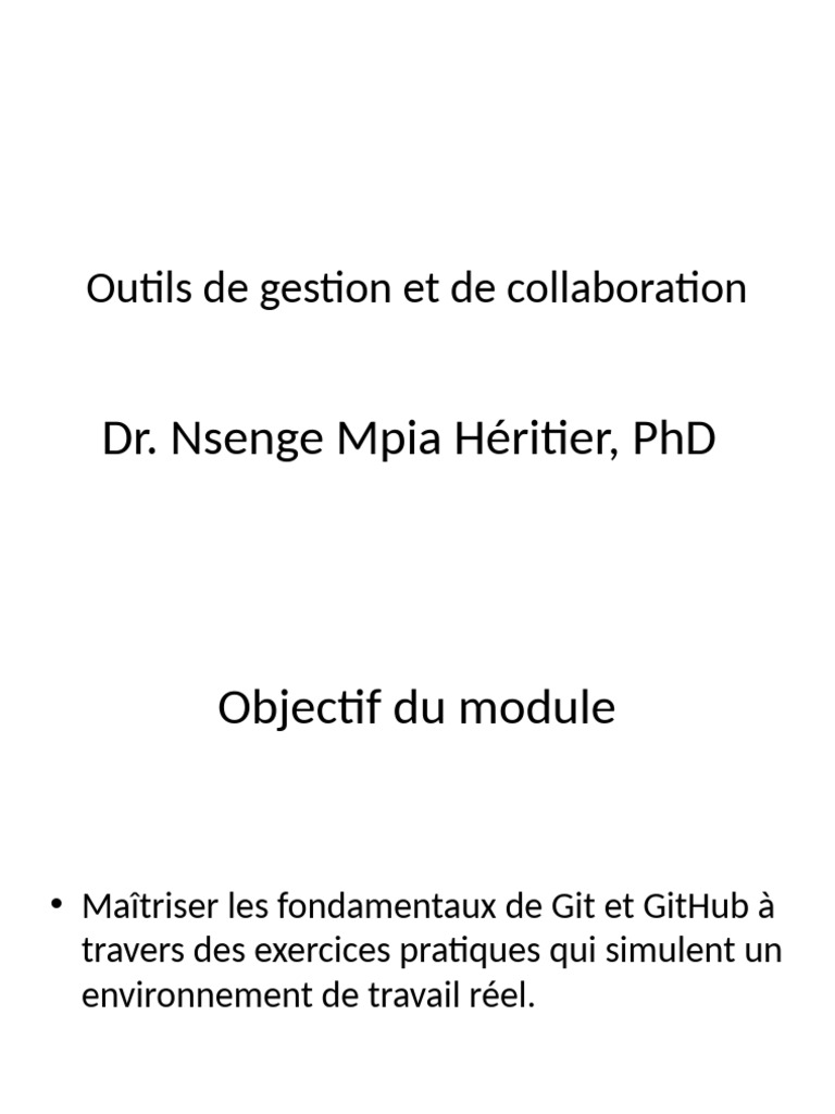 Introduction à Git et GitHub pour Débutants | PDF | Unix | Git (Logiciel)