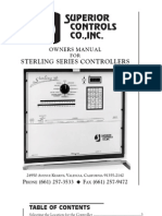 Superior Controls Sterling 12 Sprinkler System Manual
