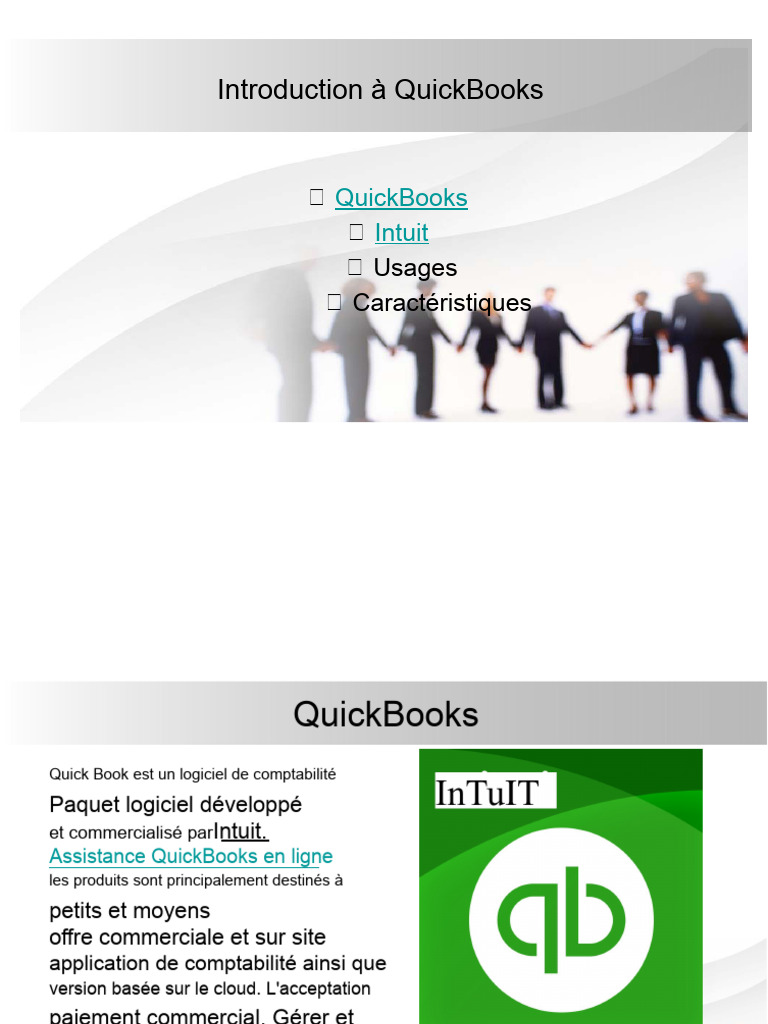 Introduction à QuickBooks : Guide et Usages | PDF