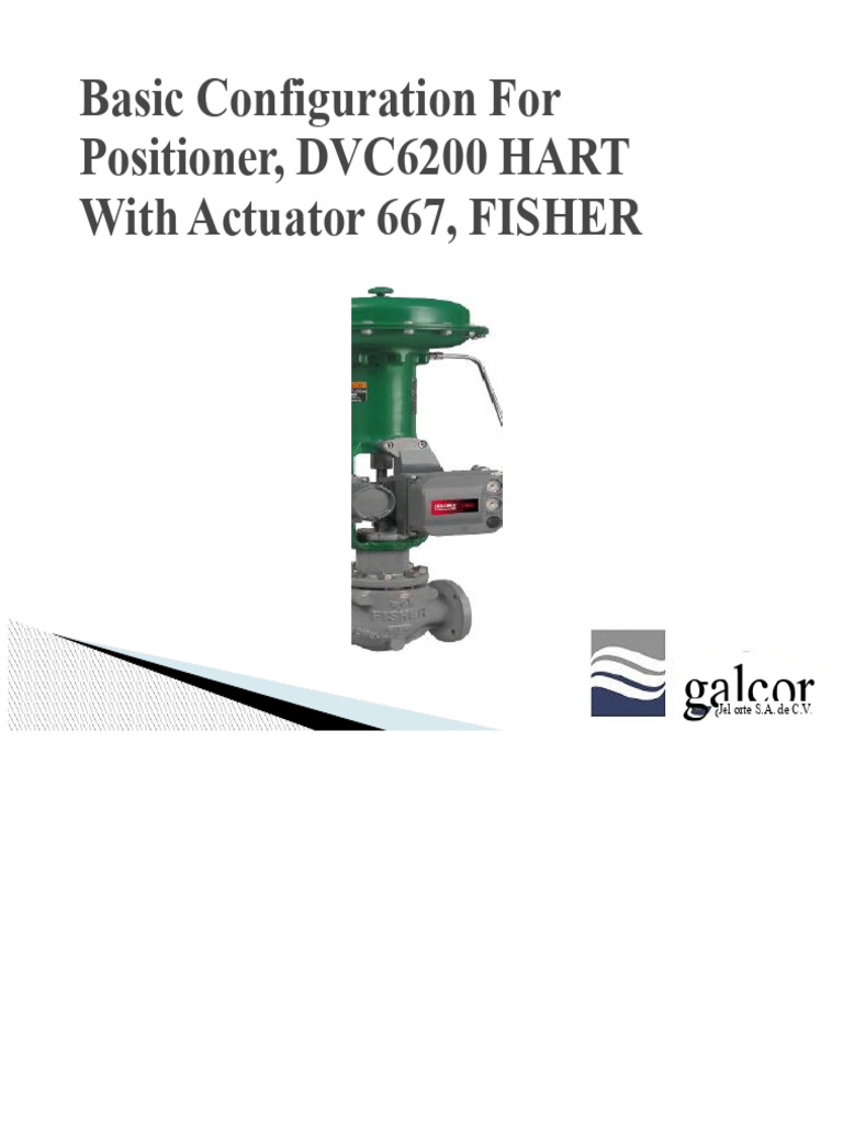 DVC6200 HART Positioner Setup Guide | PDF