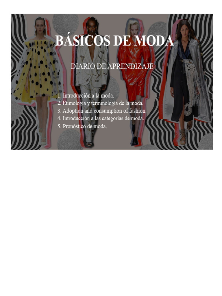 Fundamentos de La Moda - Diario de Aprendizaje | PDF