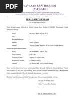 Download Surat Rekomendasi Yayasan  by Muhammad Syam SN96690834 doc pdf