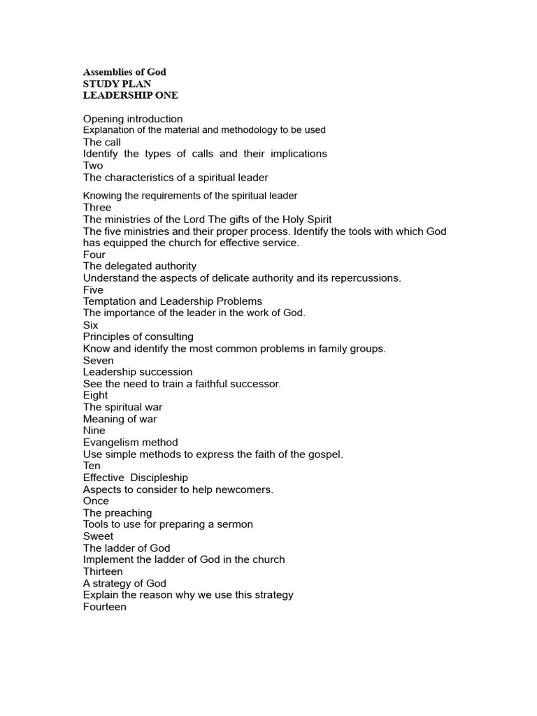 DISCIPLESHIP ASSEMBLIES OF GOD.docx | PDF | Prophecy | Jesus