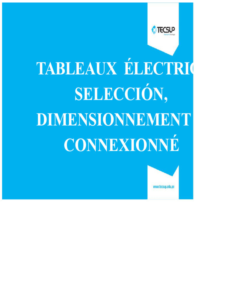 Guide sur les Tableaux Électriques | PDF | Courant électrique | Fusible ...