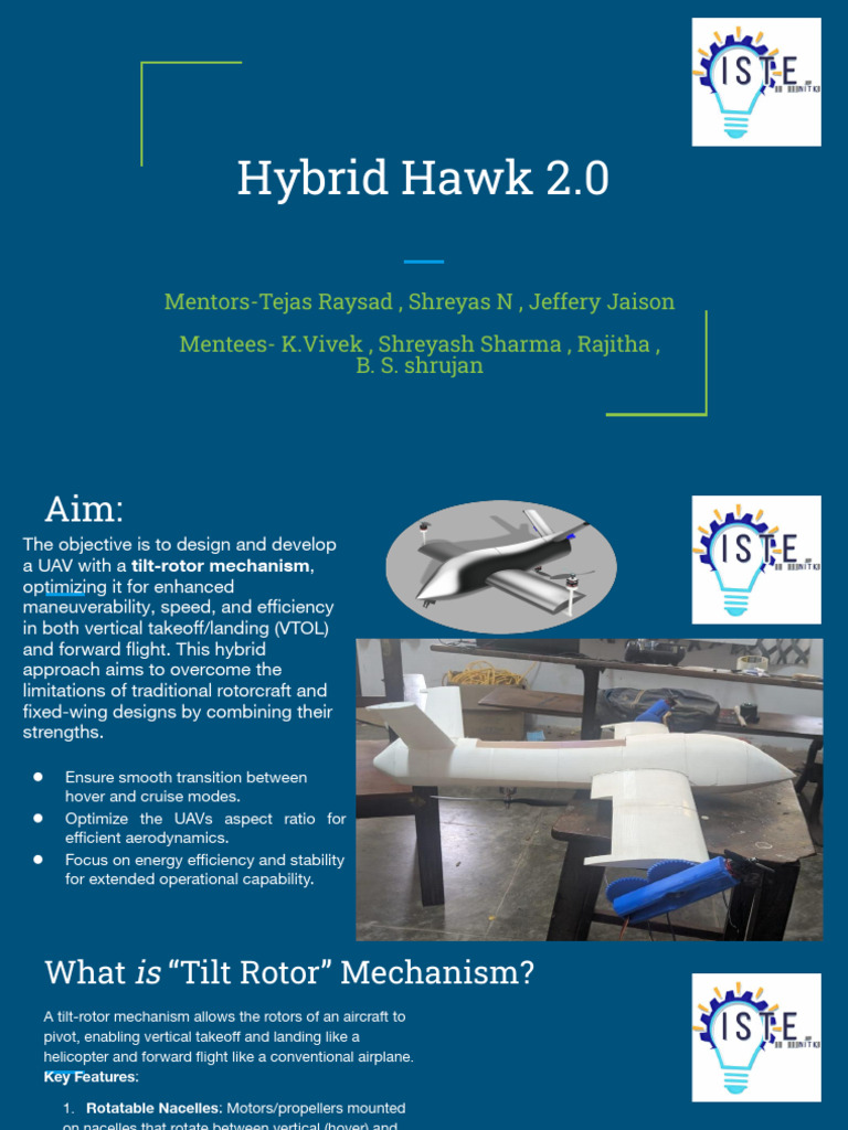 Hybrid Hawk 2.0: Tilt-Rotor UAV Design | PDF | Helicopter Rotor ...