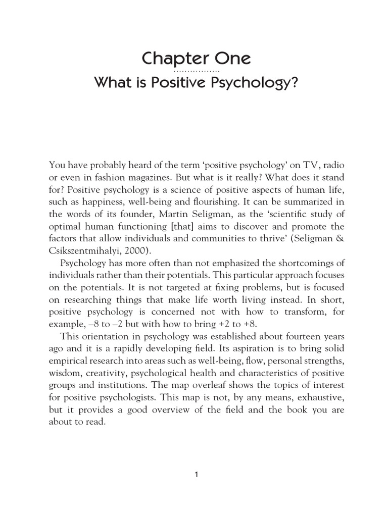 Understanding Positive Psychology Basics | PDF | Positive Psychology ...