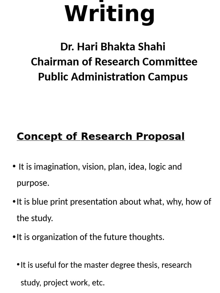 MPA PROPOSAL WRITING - Autosaved | PDF