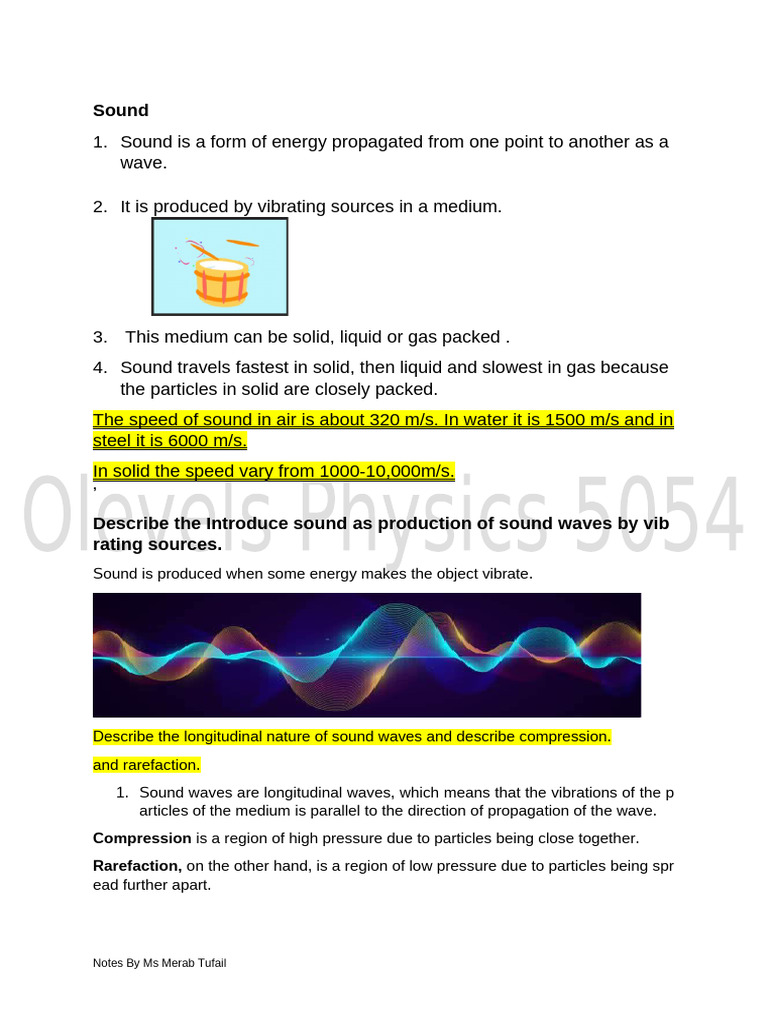 Understanding Sound Waves and Their Properties | PDF | Sound | Ultrasound