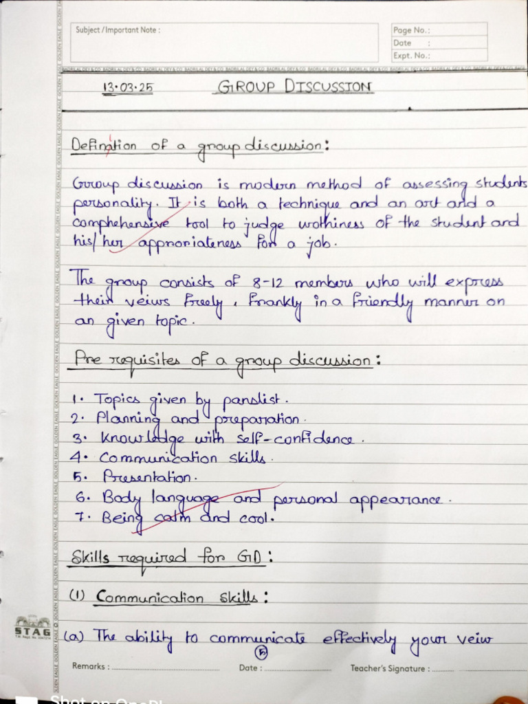 Group Discussion | PDF