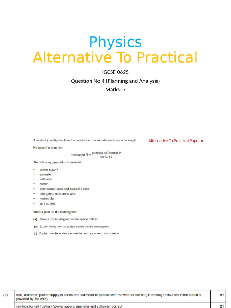 IGCSE Physics Alternative Practical Guide | PDF | Compass | Magnet