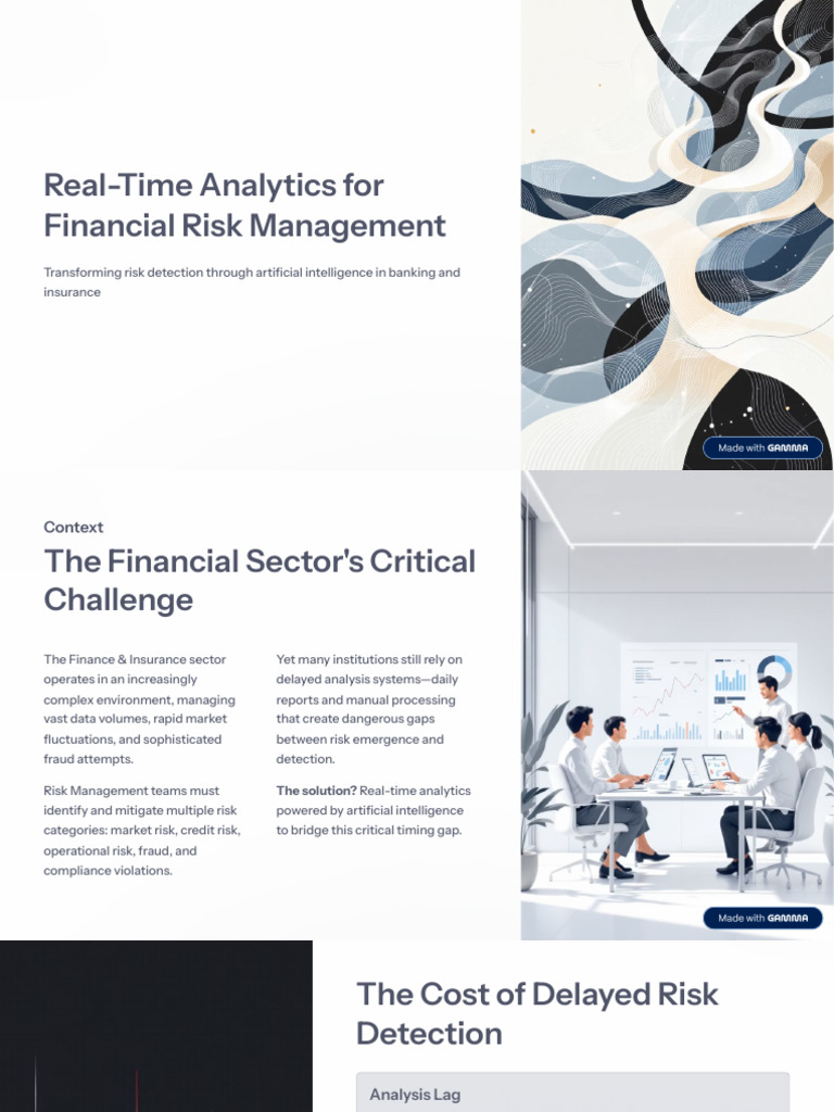 Real Time Analytics For Financial Risk Management | PDF | Analytics | Risk