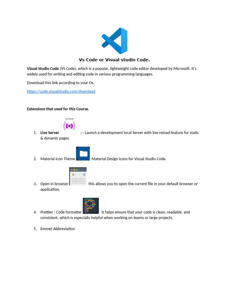 Essential VS Code Extensions Guide | PDF