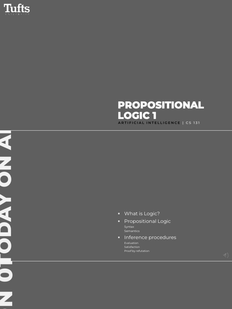 09 - Propositional Logic 1 | PDF | Logic | Logical Consequence
