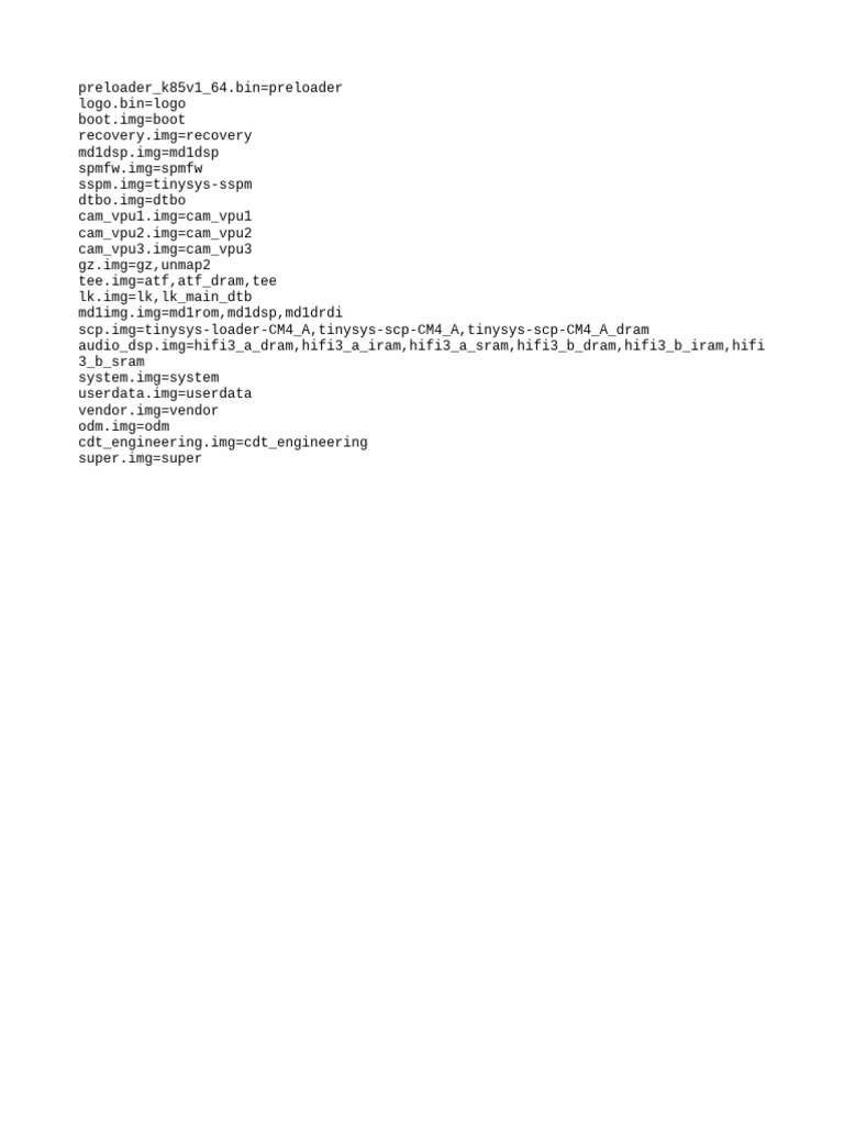 Firmware Image File Descriptions | PDF