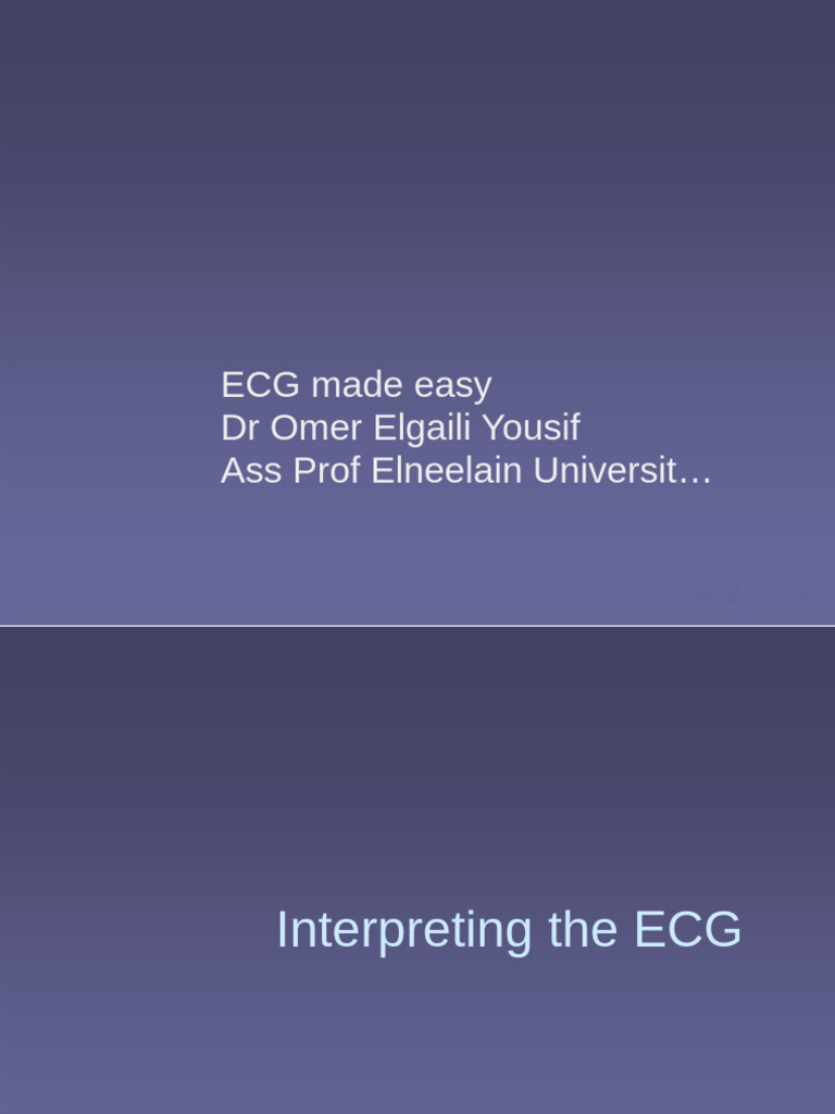 Easy ECG Interpretation Guide | PDF | Electrocardiography | Atrium (Heart)