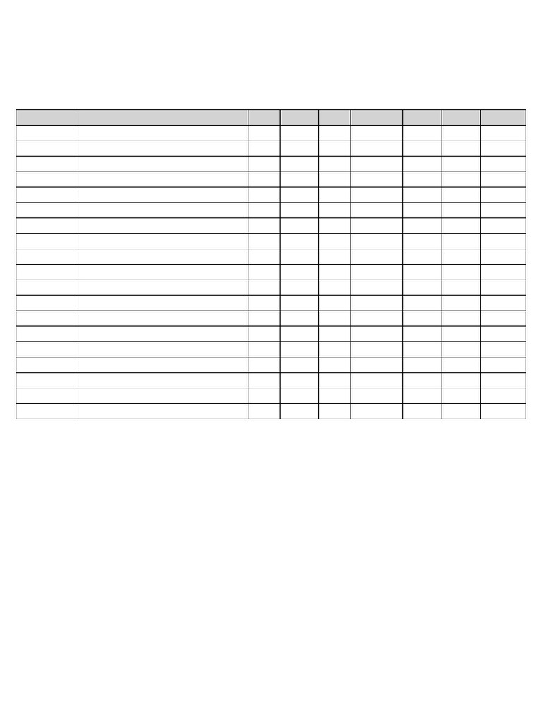 Weekly Activity Schedule Urdu | PDF
