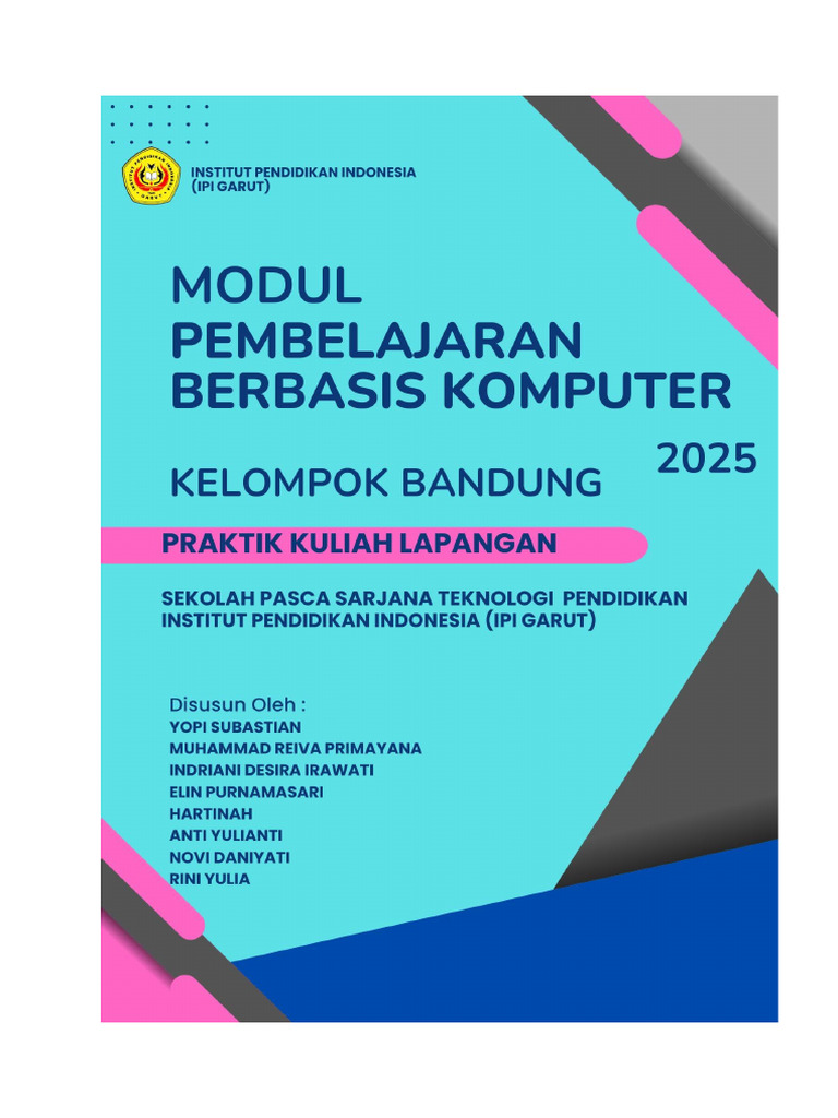 Modul Media Pembelajaran Berbasis Komputer | PDF