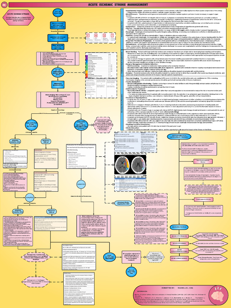 Acute Ischemic Stroke Management Guide | PDF | Stroke | Atherosclerosis