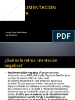 Realimentación negativa controla temperatura