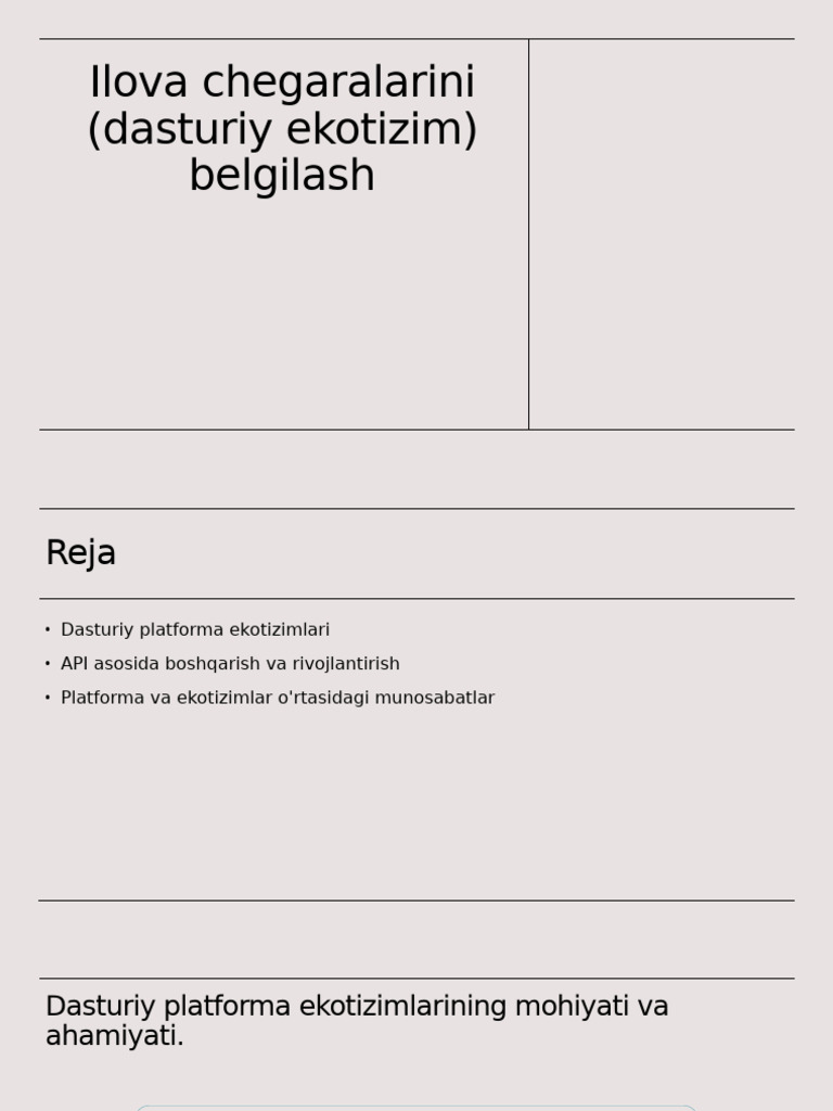 Dasturiy platforma ekotizimlari | PDF