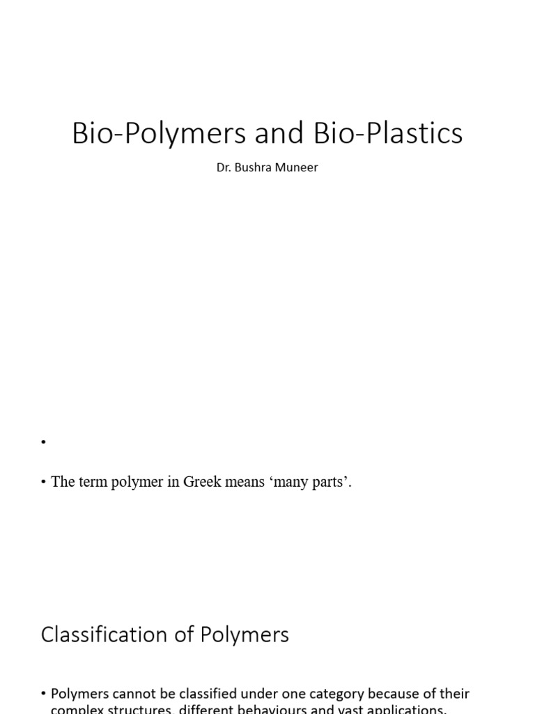 Biopolymers and Their Applications | PDF | Biopolymer | Polymers