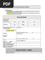 SOF Form Submission for HCL Employment | PDF | Justice | Crime & Violence