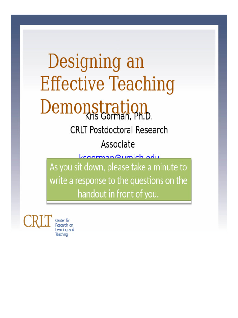 Teaching Demo Web | PDF | Lecture | Learning